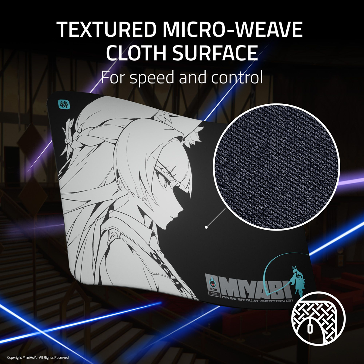 Razer Gigantus V2 Zenless Zone Zero Edition- Cloth Gaming Mouse Pad-Medium