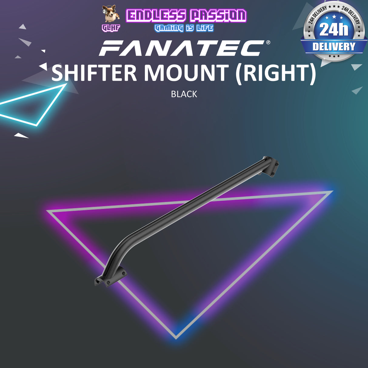 Fanatec ClubSport GT Cockpit Shifter Mount - Right Side - Available in Black & White