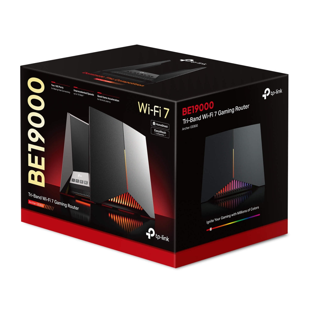 TP Link Archer GE800 BE19000 Tri-Band Wi-Fi 7 Gaming Router