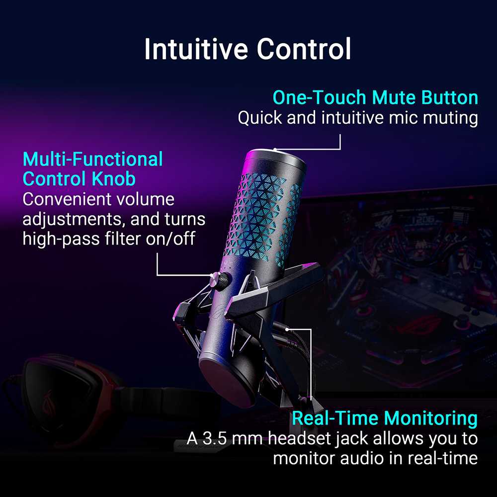 Asus ROG Carnyx Professional cardioid condenser Gaming Microphone