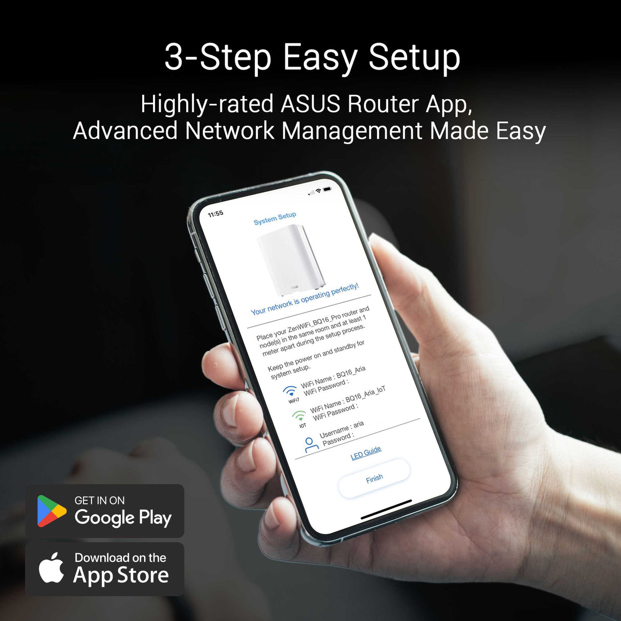 Asus ZenWiFi BQ16 BE25000 Quad Band WiFi 7 (802.11be) Mesh Router