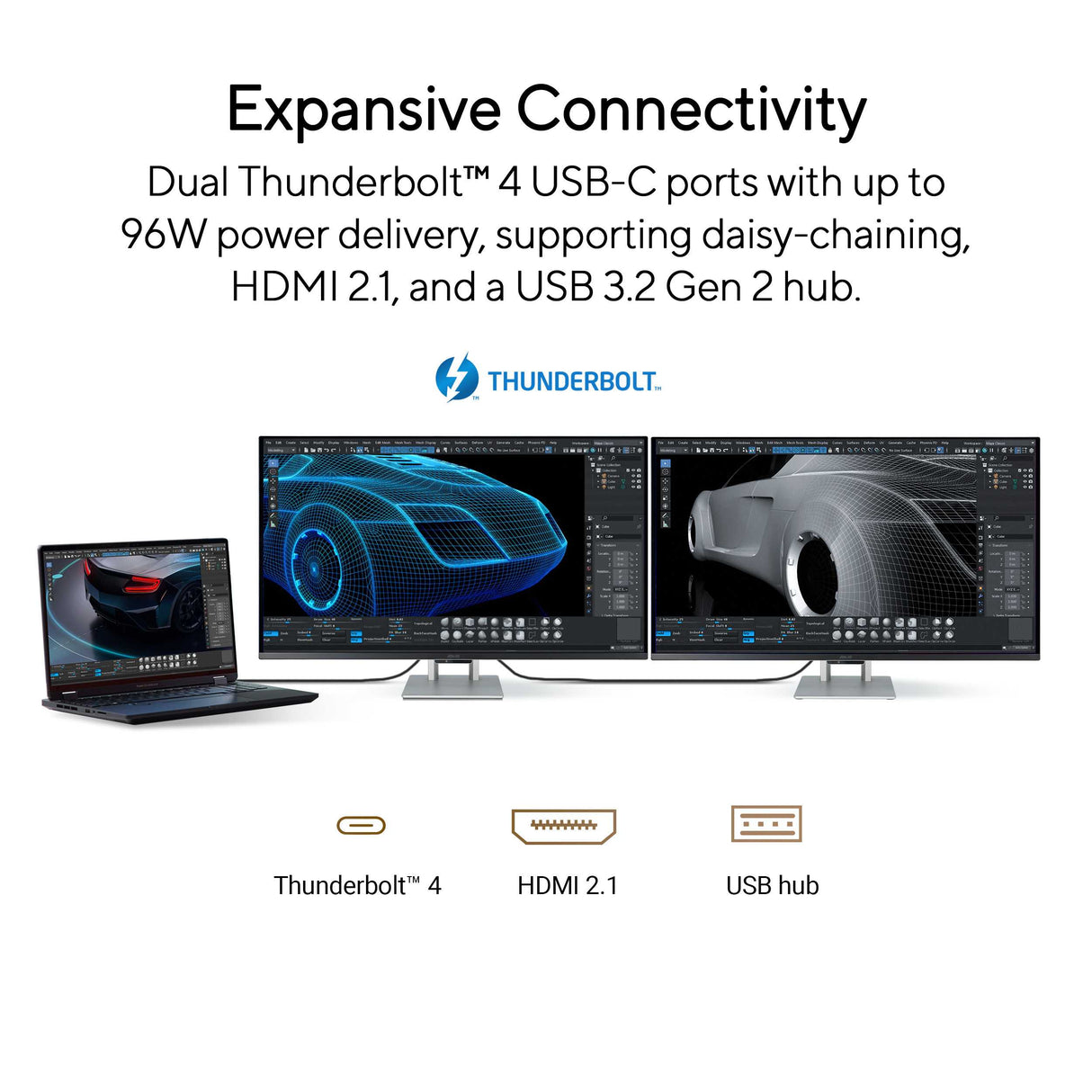 ASUS ProArt Display PA32UCDM 4K UHD QD-OLED Professional Monitor