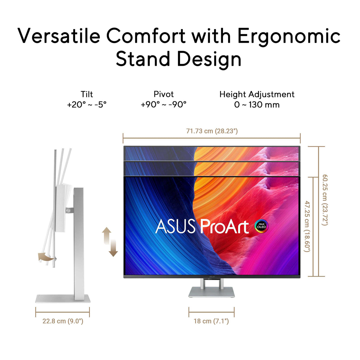 ASUS ProArt Display PA32UCDM 4K UHD QD-OLED Professional Monitor