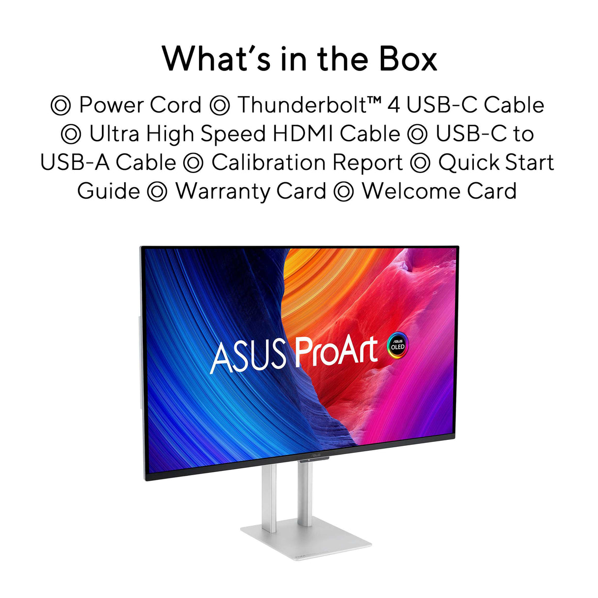 ASUS ProArt Display PA32UCDM 4K UHD QD-OLED Professional Monitor