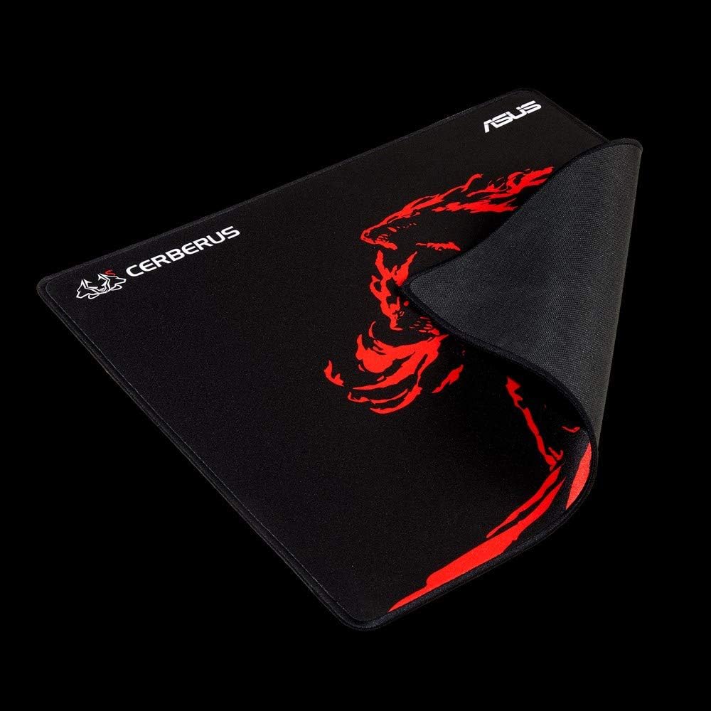 ASUS Cerberus Pad Mini Gaming Mousepad, Black & Red