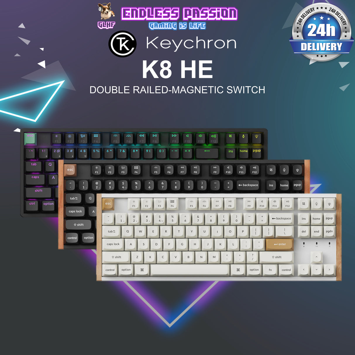 Keychron K8 HE Wireless Magnetic Switch Custom Keyboard