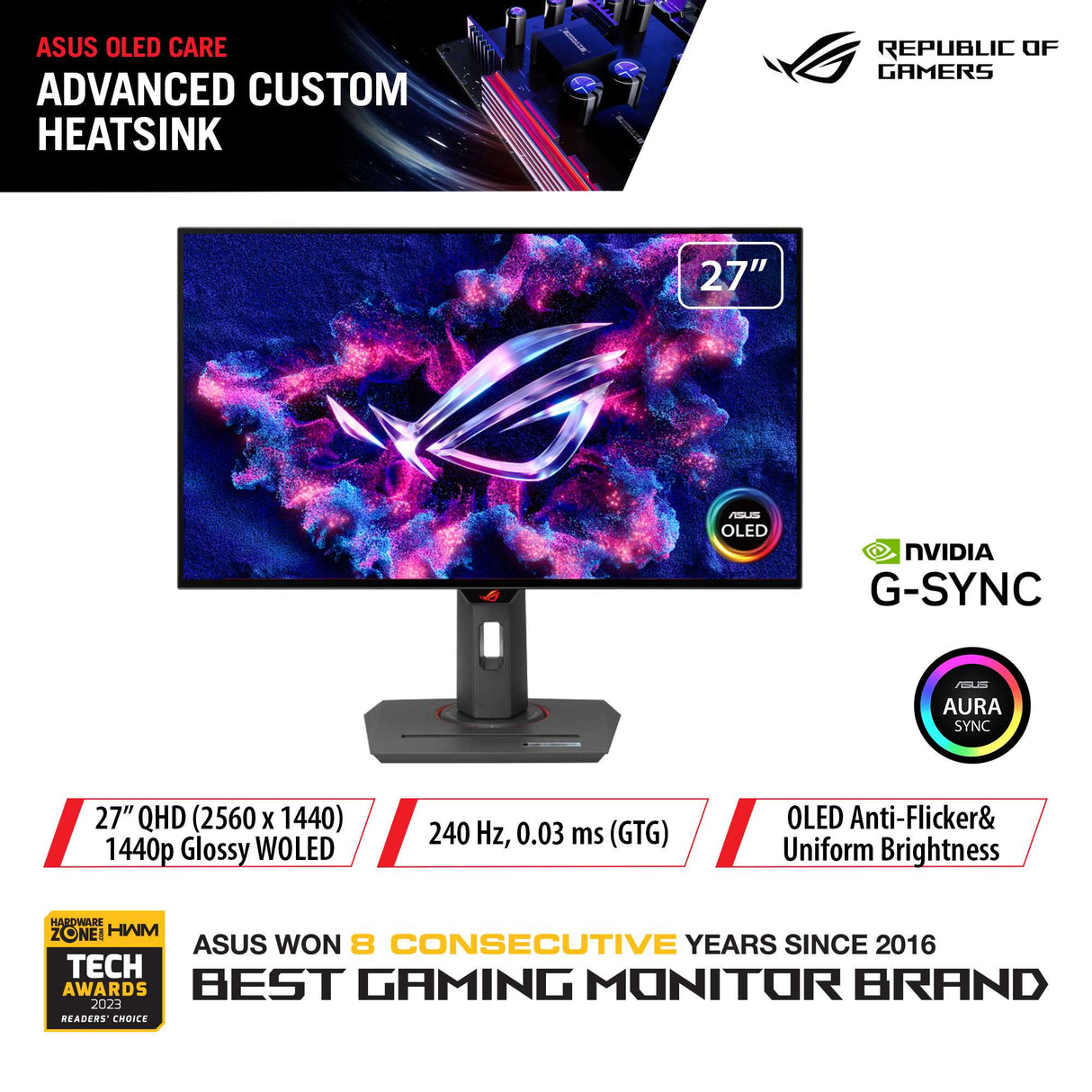 ASUS ROG Strix OLED XG27AQDMG Gaming Monitor