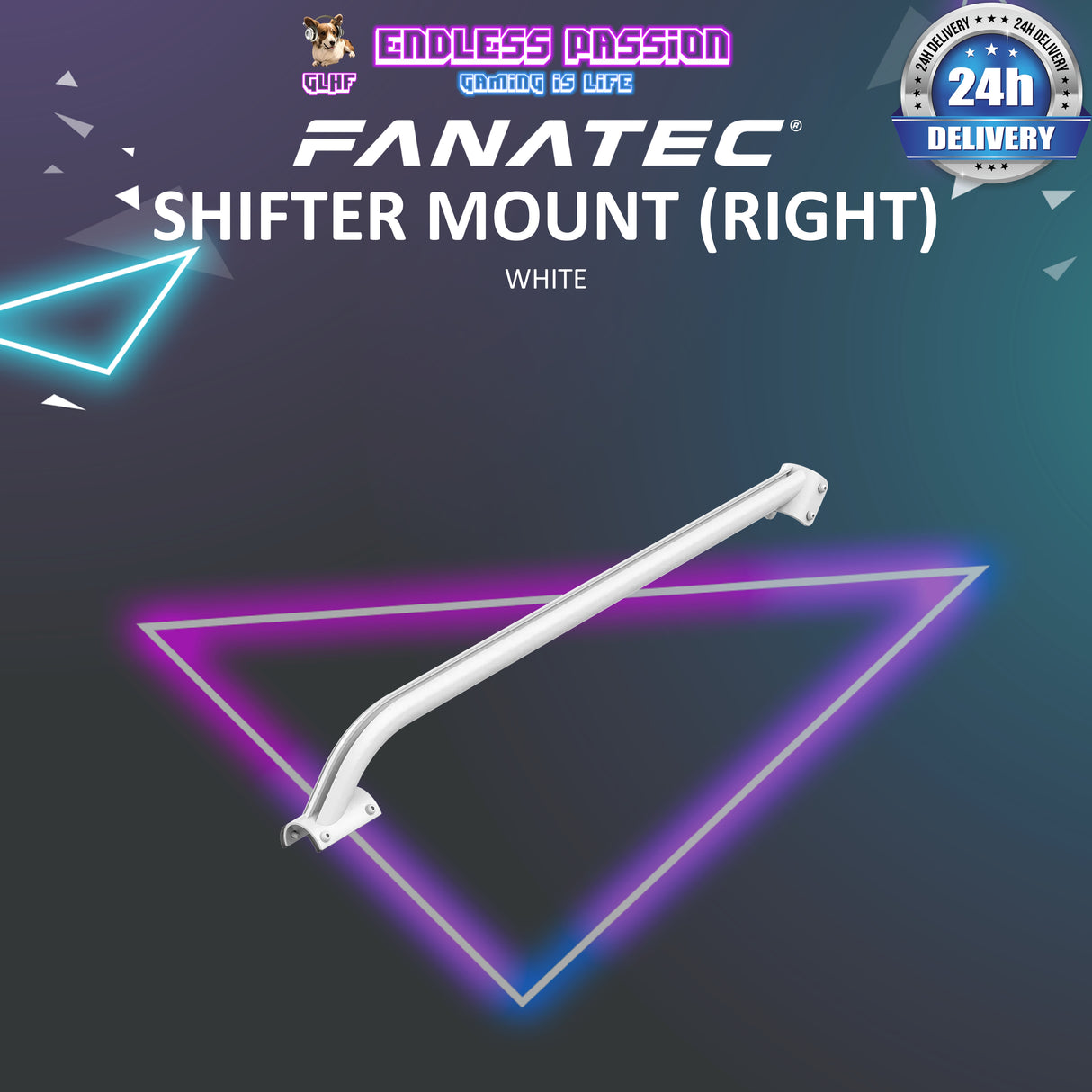 Fanatec ClubSport GT Cockpit Shifter Mount - Right Side - Available in Black & White