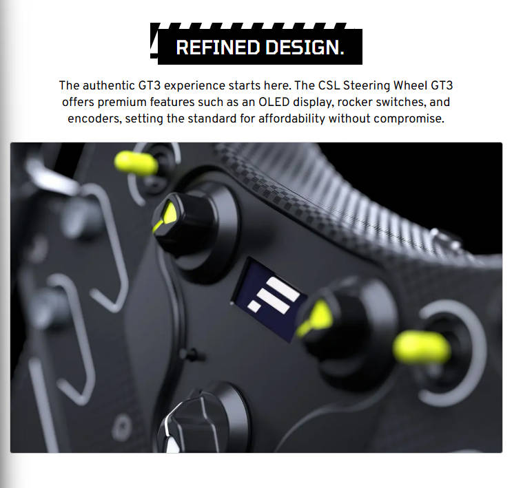 Fanatec CSL Steering Wheel GT3 - PC, PS & Xbox