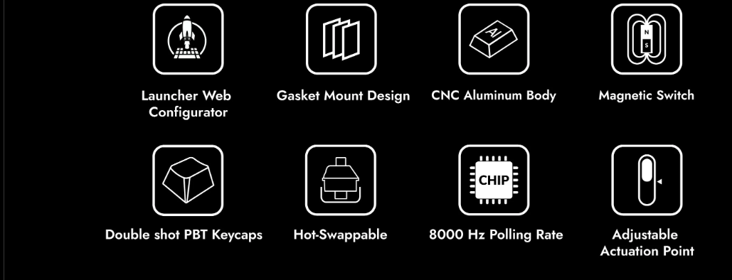 Lemokey L5 HE Wired Magnetic Switch Custom Gaming Keyboard