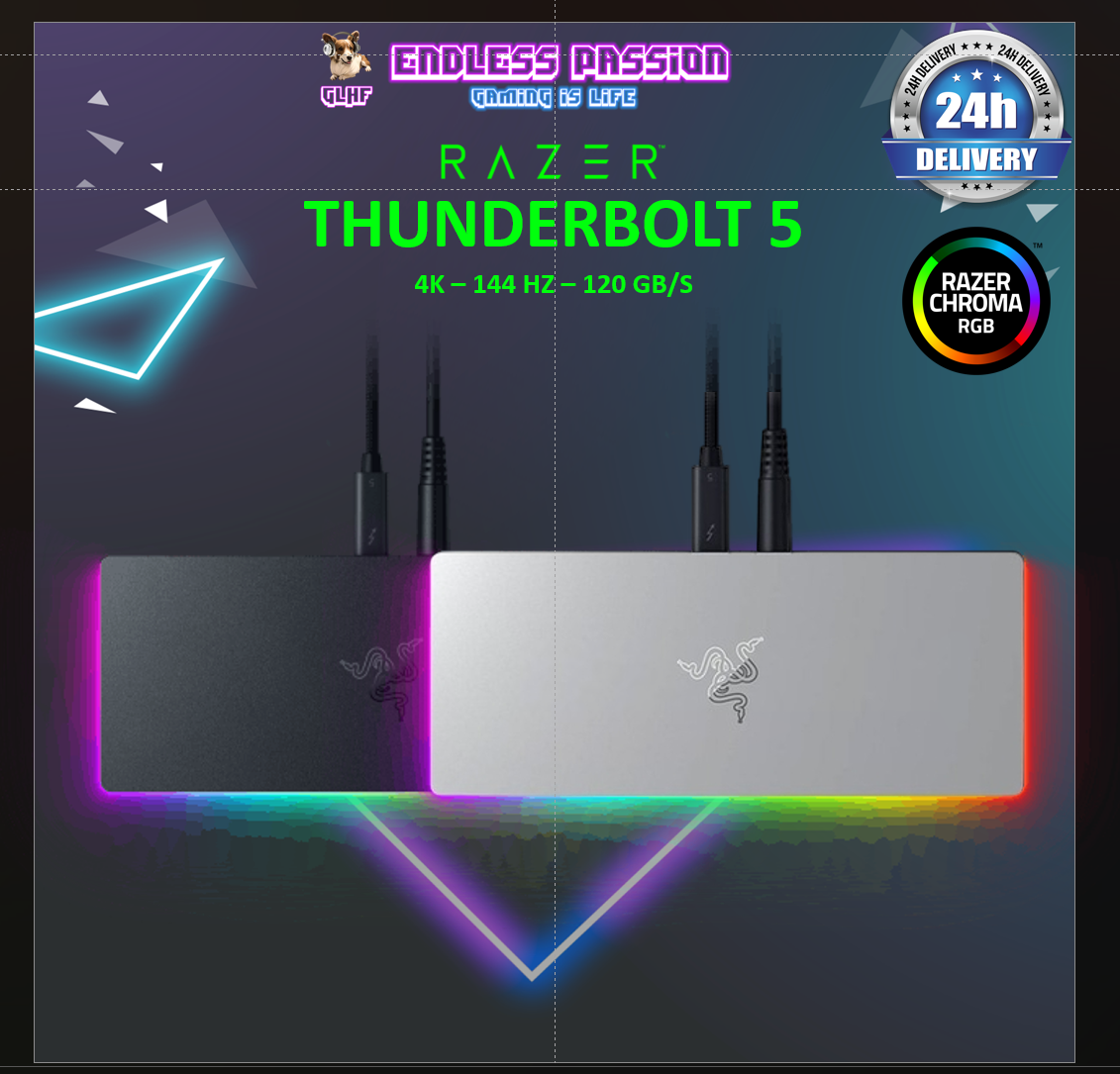 Razer Thunderbolt™ 5 Dock USB HUB – Chroma (RGB) - High-Speed Data & Charging