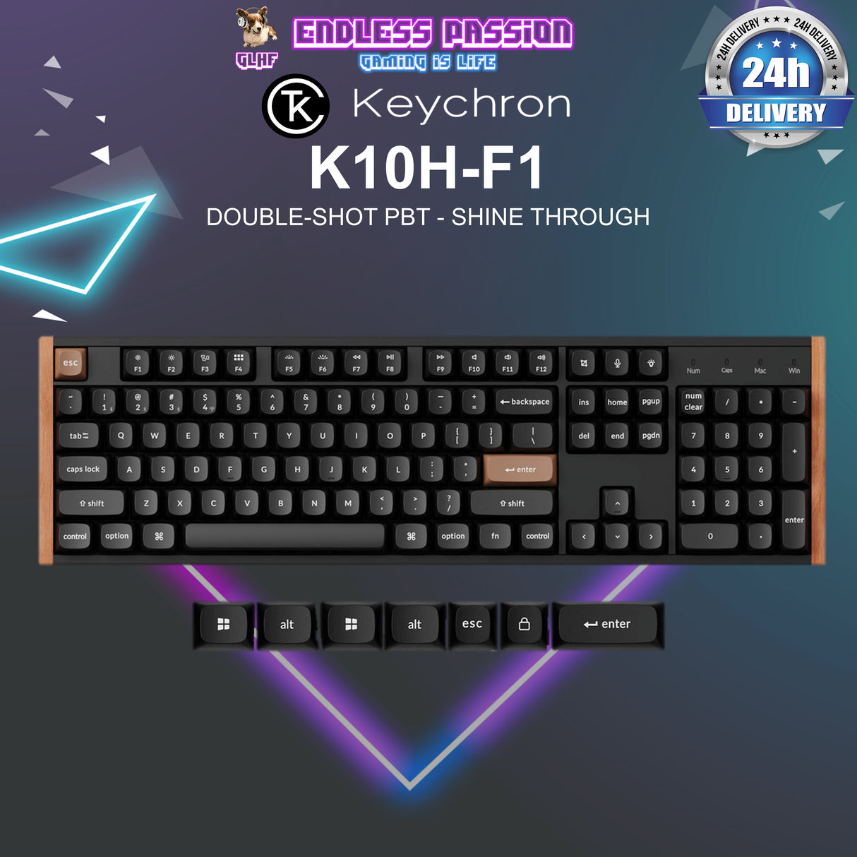 Keychron K10 HE Wireless Magnetic Switch Custom Keyboard