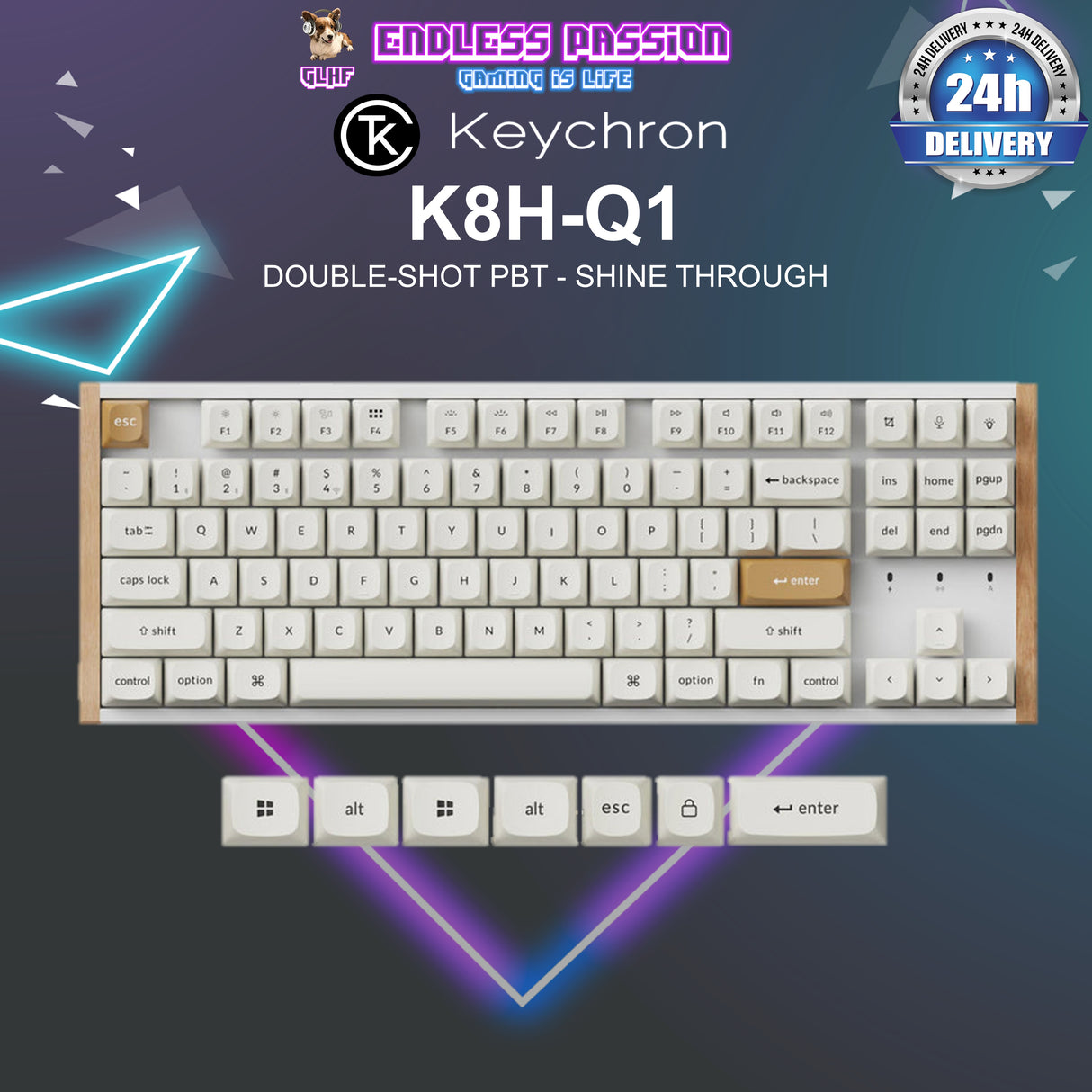 Keychron K8 HE Wireless Magnetic Switch Custom Keyboard