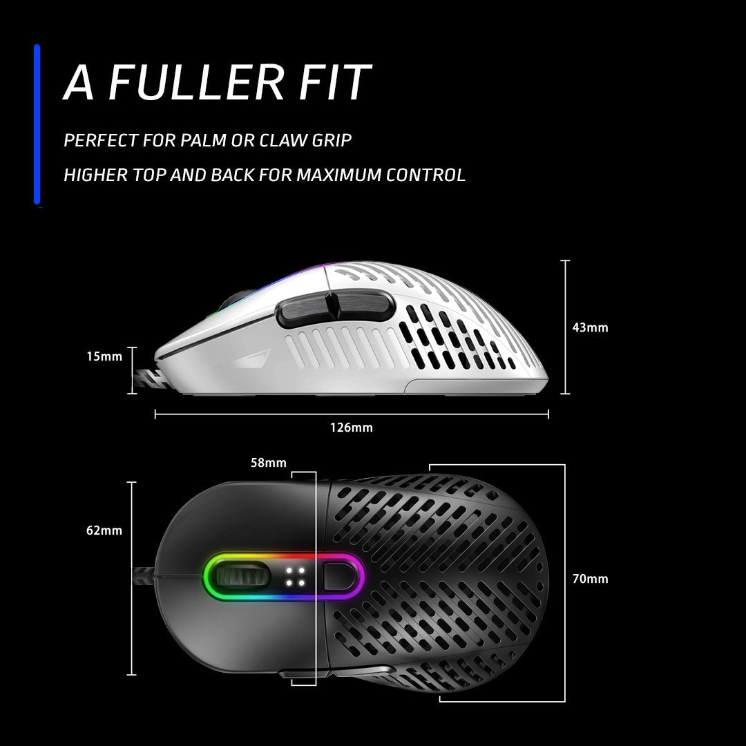 Mountain Makalu 67 Mouse - White