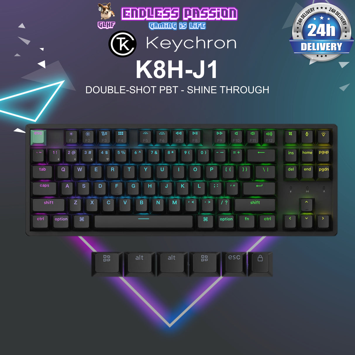 Keychron K8 HE Wireless Magnetic Switch Custom Keyboard