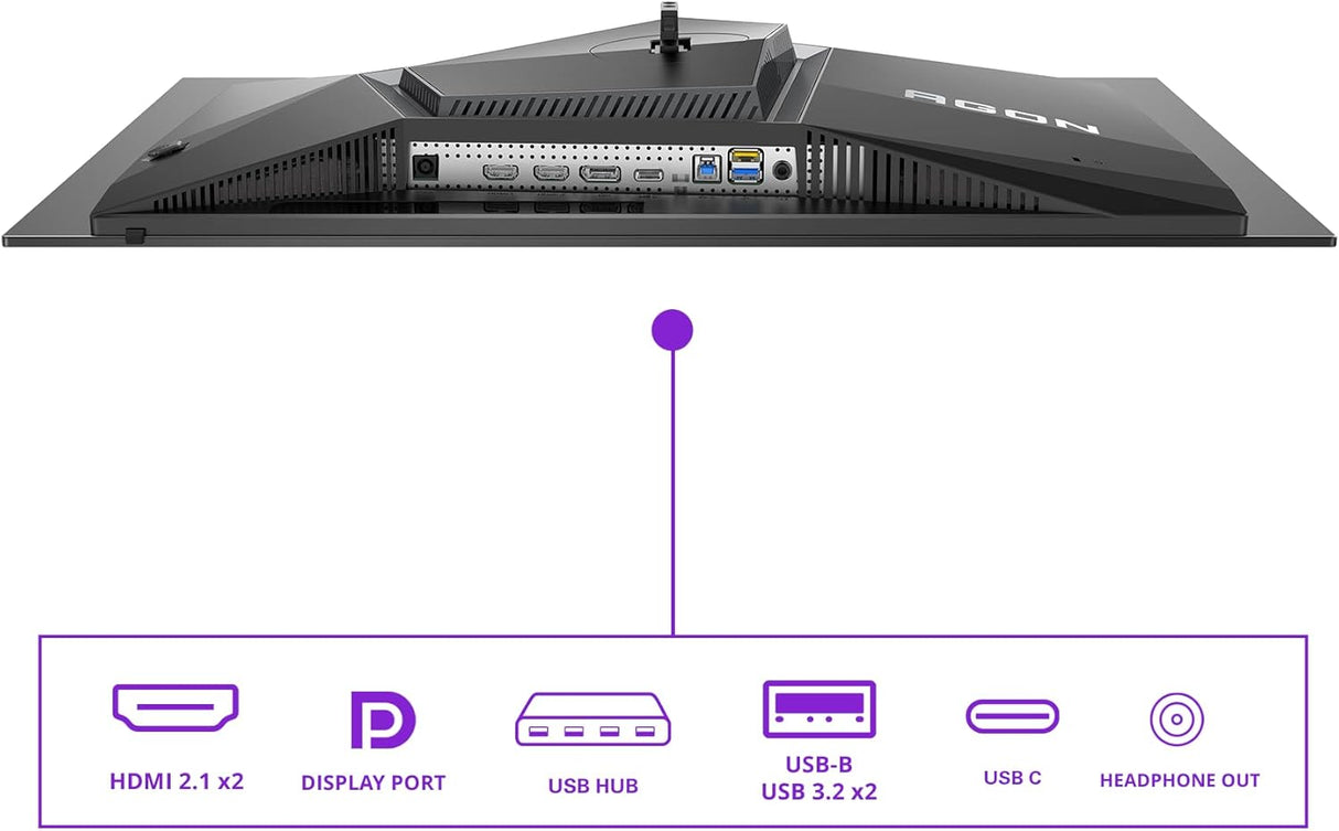 AOC AGON AG276UZD 27-inch 4K UHD QD-OLED Gaming Monitor - 240Hz, Flat