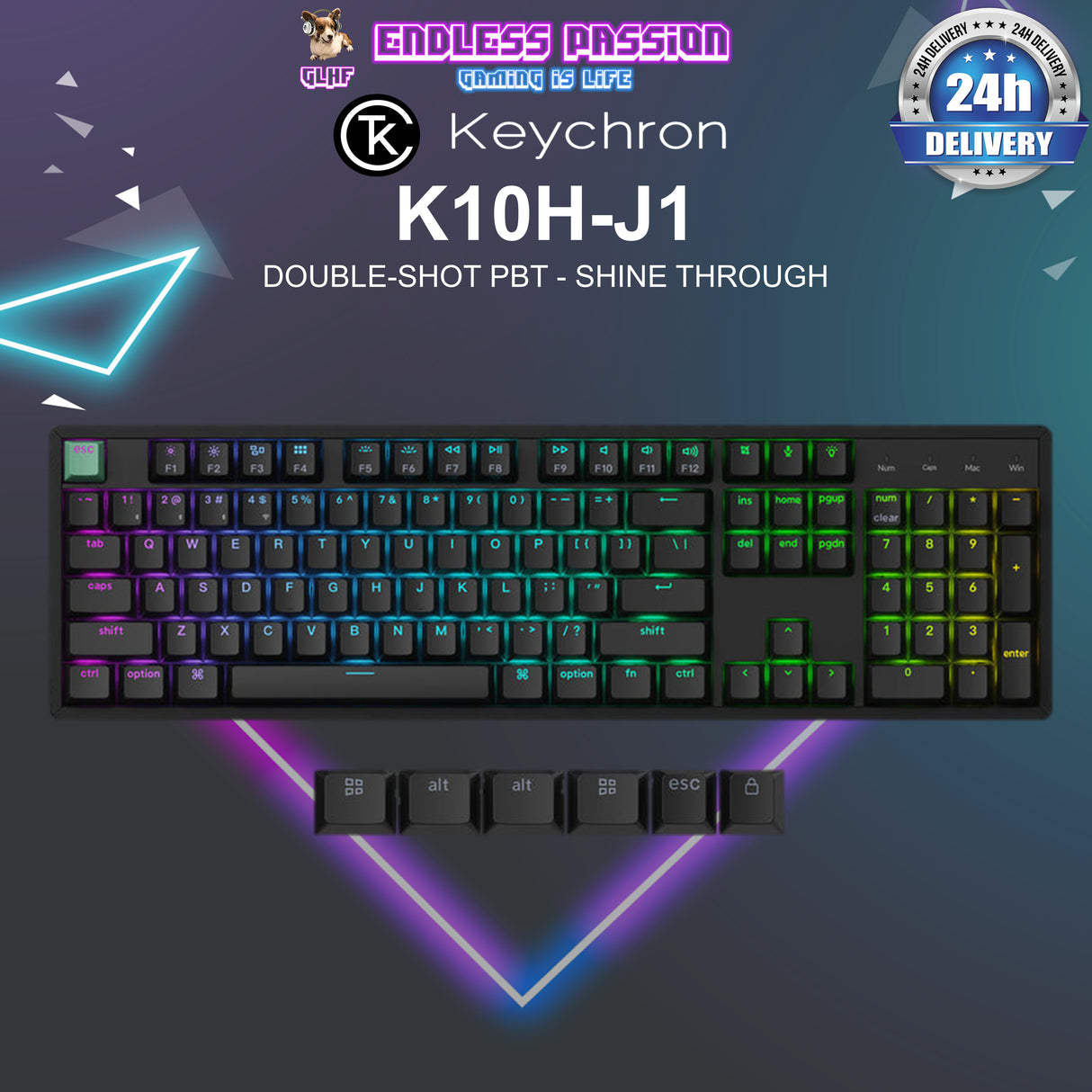 Keychron K10 HE Wireless Magnetic Switch Custom Keyboard