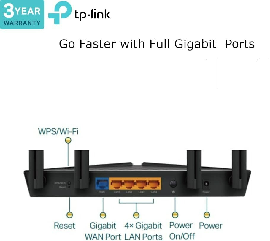 TP Link Archer AX53 AX3000 Dual Band Gigabit Wi-Fi 6 Router