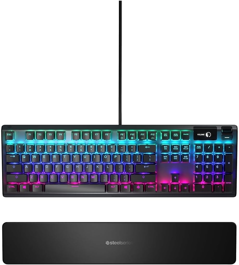 SteelSeries Apex 5 Hybrid Mechanical Gaming Keyboard with OLED Smart Display