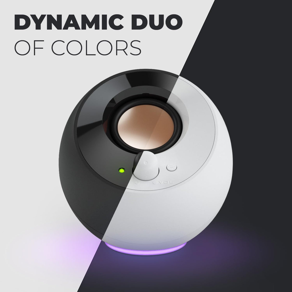 Creative Pebble SE Minimalist 2.0 USB-C Powered PC Speakers with RGB Lighting