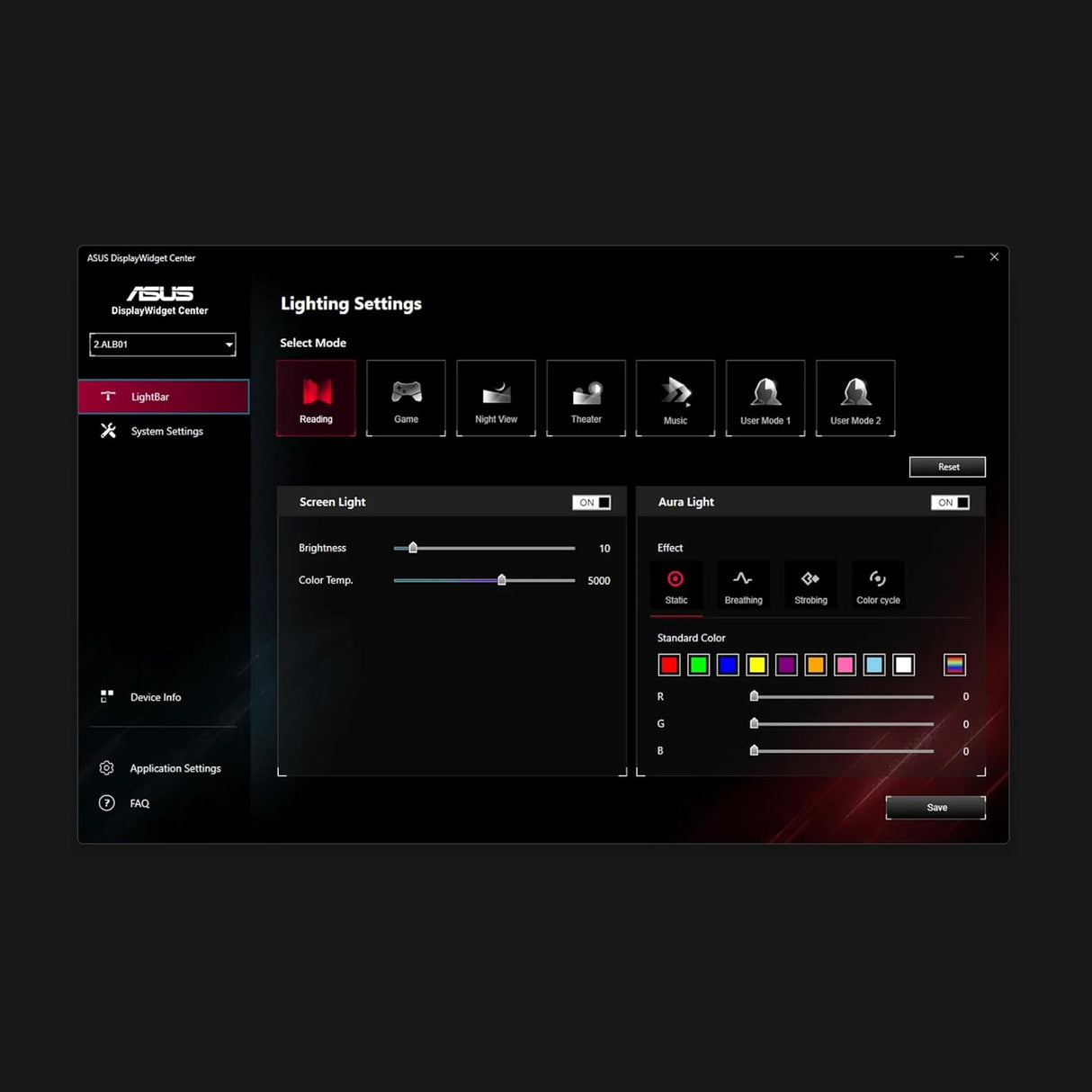 Asus ROG Aura Monitor Light Bar ALB01