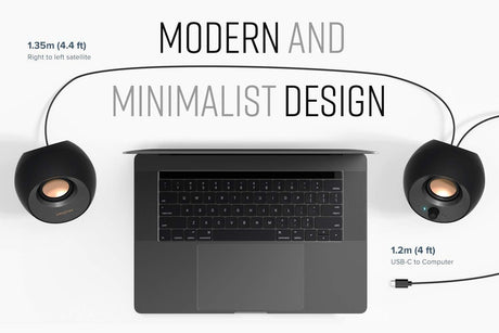 Creative Pebble V3 Minimalistic 2.0 USB-C Desktop Speakers