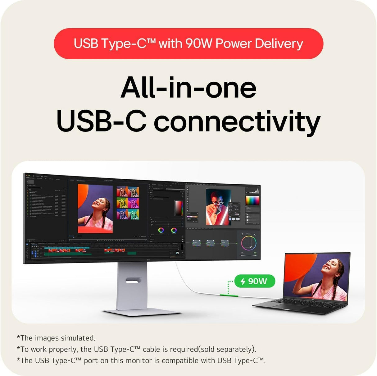 LG 49U950A-W — 49" UltraWide™ Dual QHD(5120x1440) Curved Nano IPS Display at 144Hz