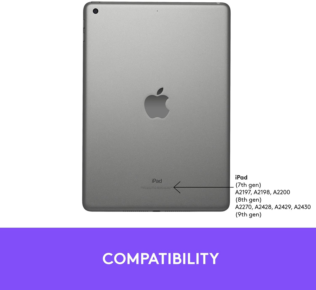 Logitech Slim Folio Keyboard Case for iPad 10.2" (7th, 8th, 9th Gen) - 920-009469