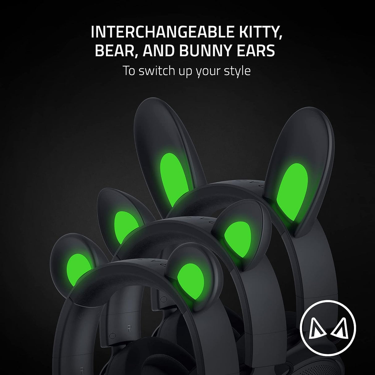 Razer Kraken Kitty V2 Pro - Wired RGB Headset with Interchangeable Ears
