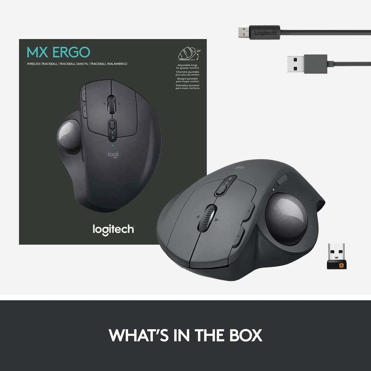 Logitech MX ERGO S Wireless Trackball Mouse