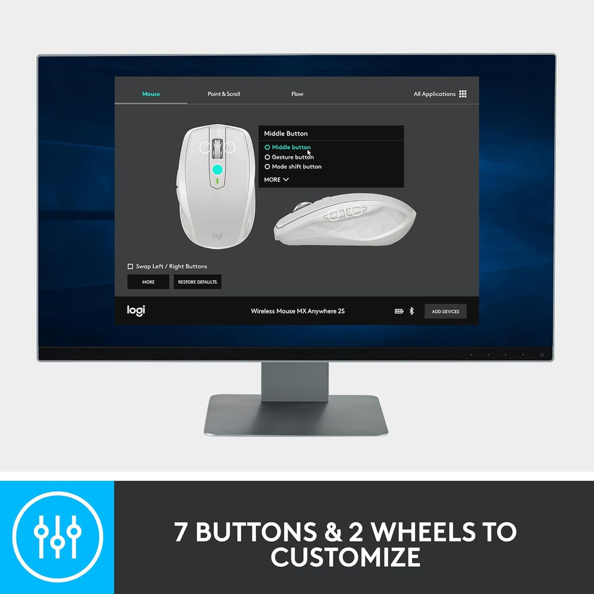 Logitech MX Anywhere 2S Wireless Mouse - 2023 Edition