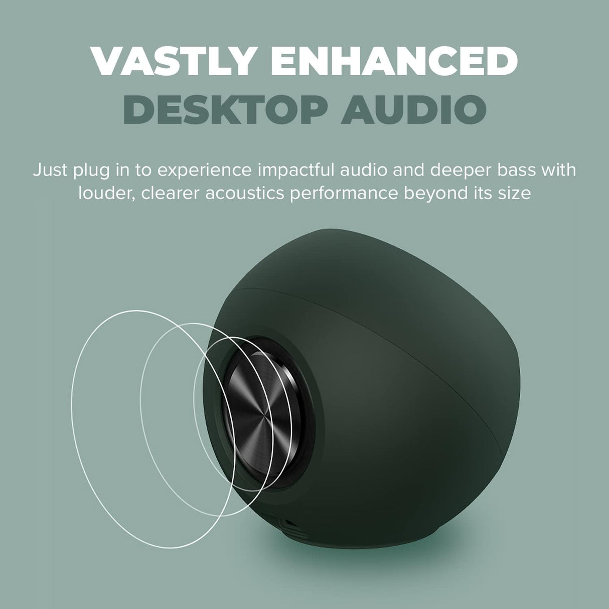 Creative Pebble Pro Minimalist 2.0 USB-C Computer Speakers with Bluetooth 5.3 and Customizable RGB Lighting