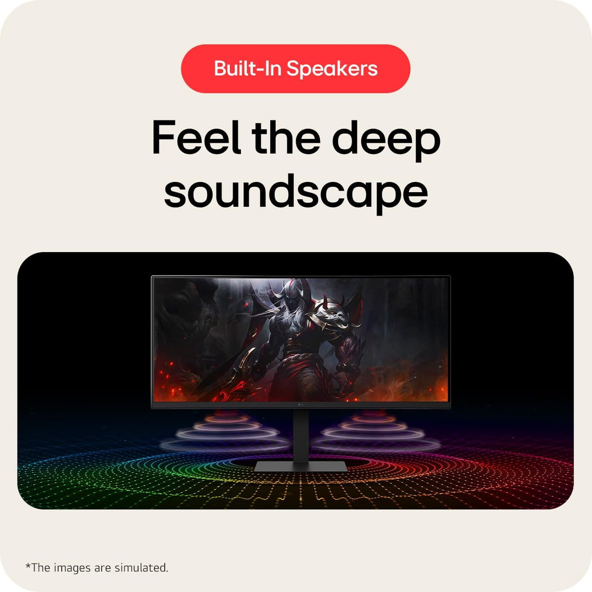 LG 34U650A-B — 34" WQHD (3440x1440) IPS 100Hz Curved Monitor with 96W Type C PD