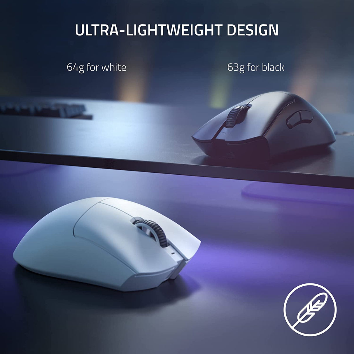 Razer DeathAdder V3 Pro - Ultra-lightweight Wireless Ergonomic Esports Mouse