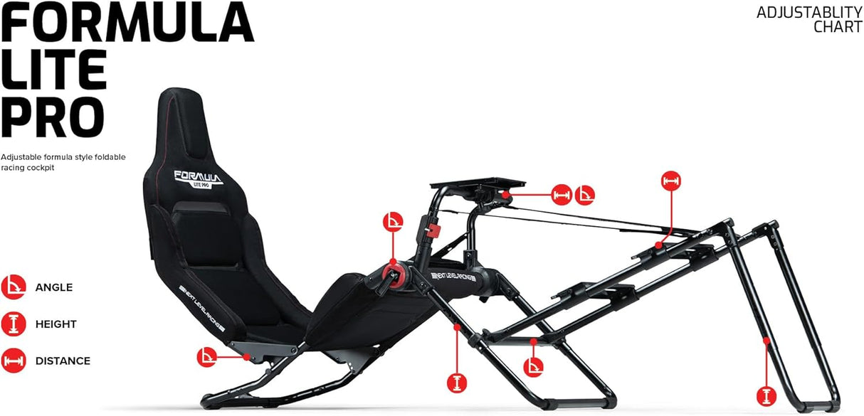 Next Level Racing Formula Lite Pro Foldable Simulator Cockpit - NLR-S038