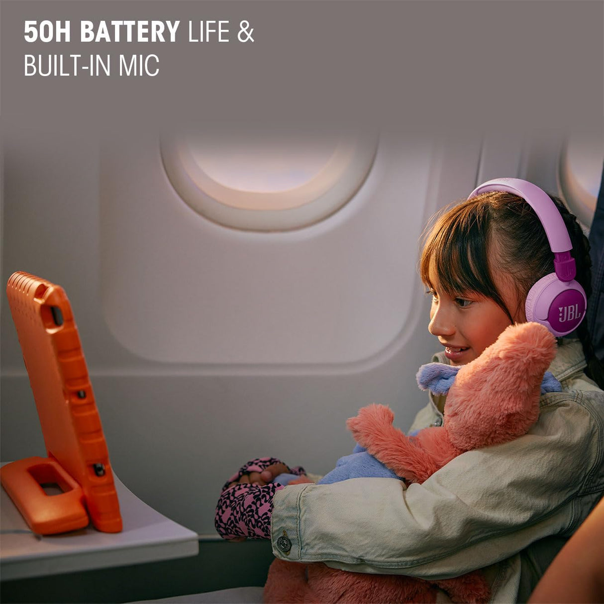 JBL JR 320BT Wireless On-Ear Bluetooth Headphones for Kids with Built-In Mic