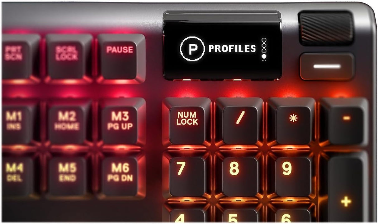 SteelSeries Apex 5 Hybrid Mechanical Gaming Keyboard with OLED Smart Display
