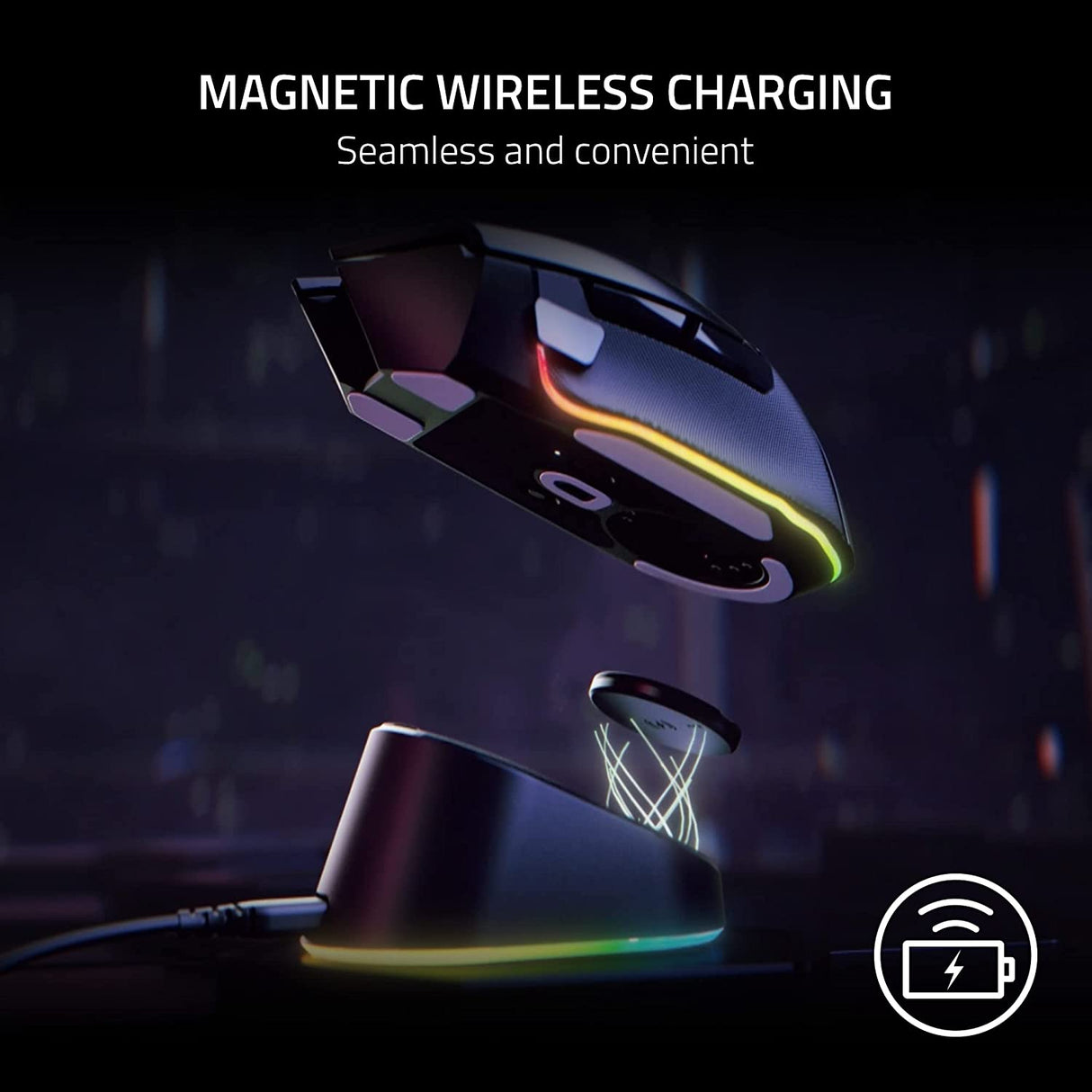 Razer Mouse Dock Pro with Magnetic Wireless Charging Puck