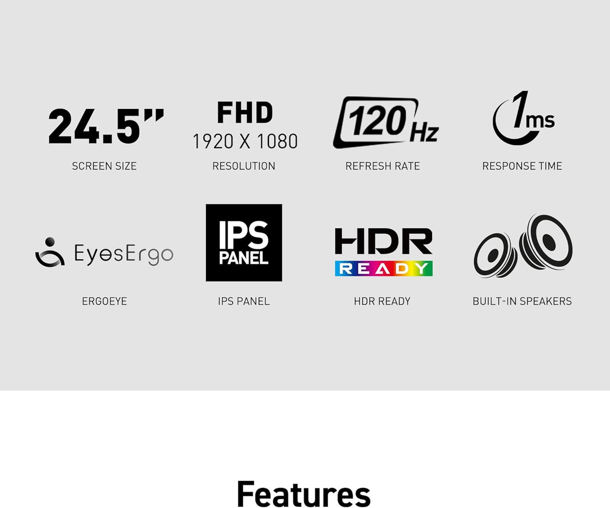 MSI PRO MP251 E2 24.5-inch IPS 1920 x 1080 (FHD) 120Hz 1ms Productivity Monitor