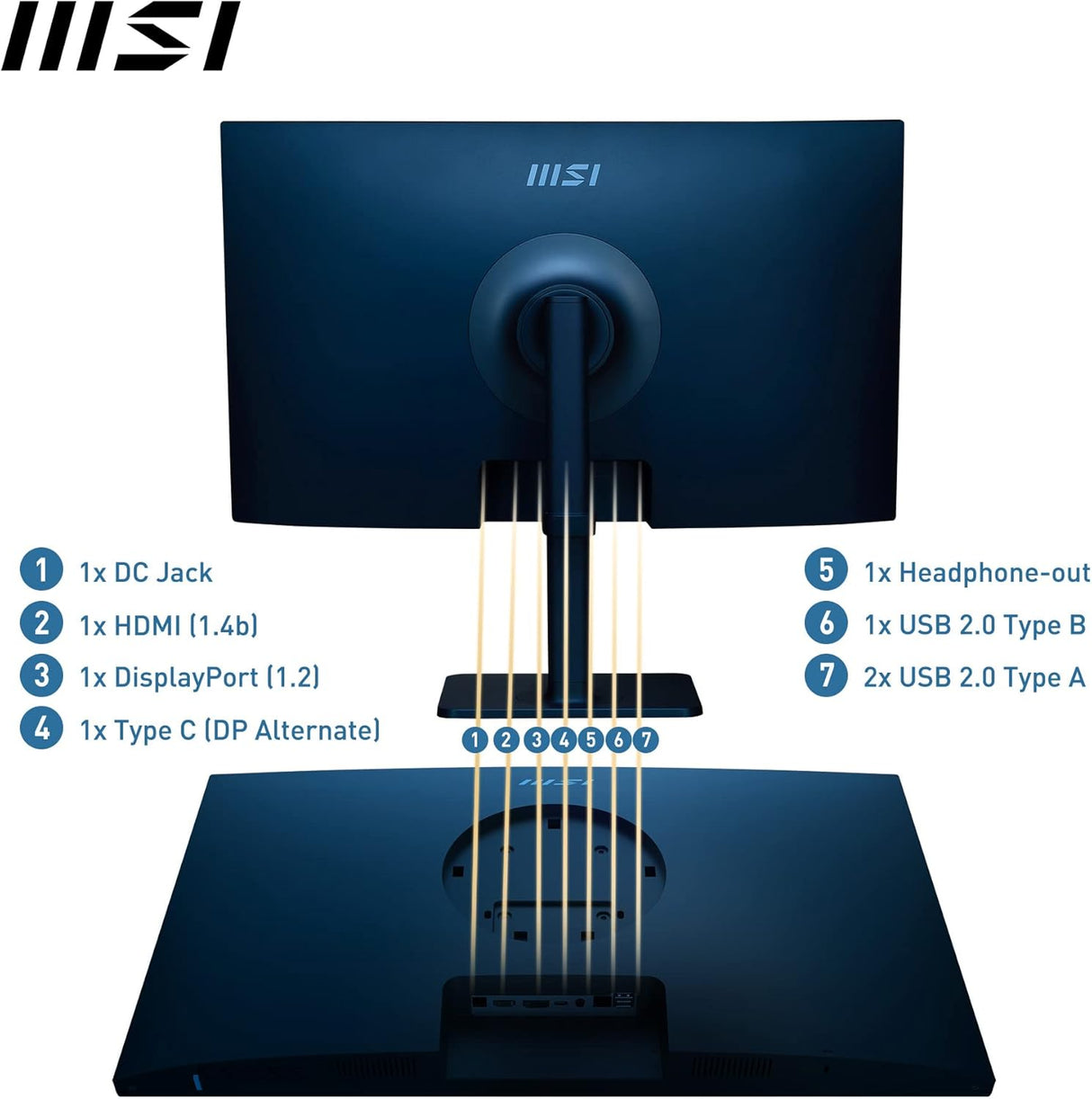 MSI Modern MD272QP WQHD 27" IPS Business Computer Monitor