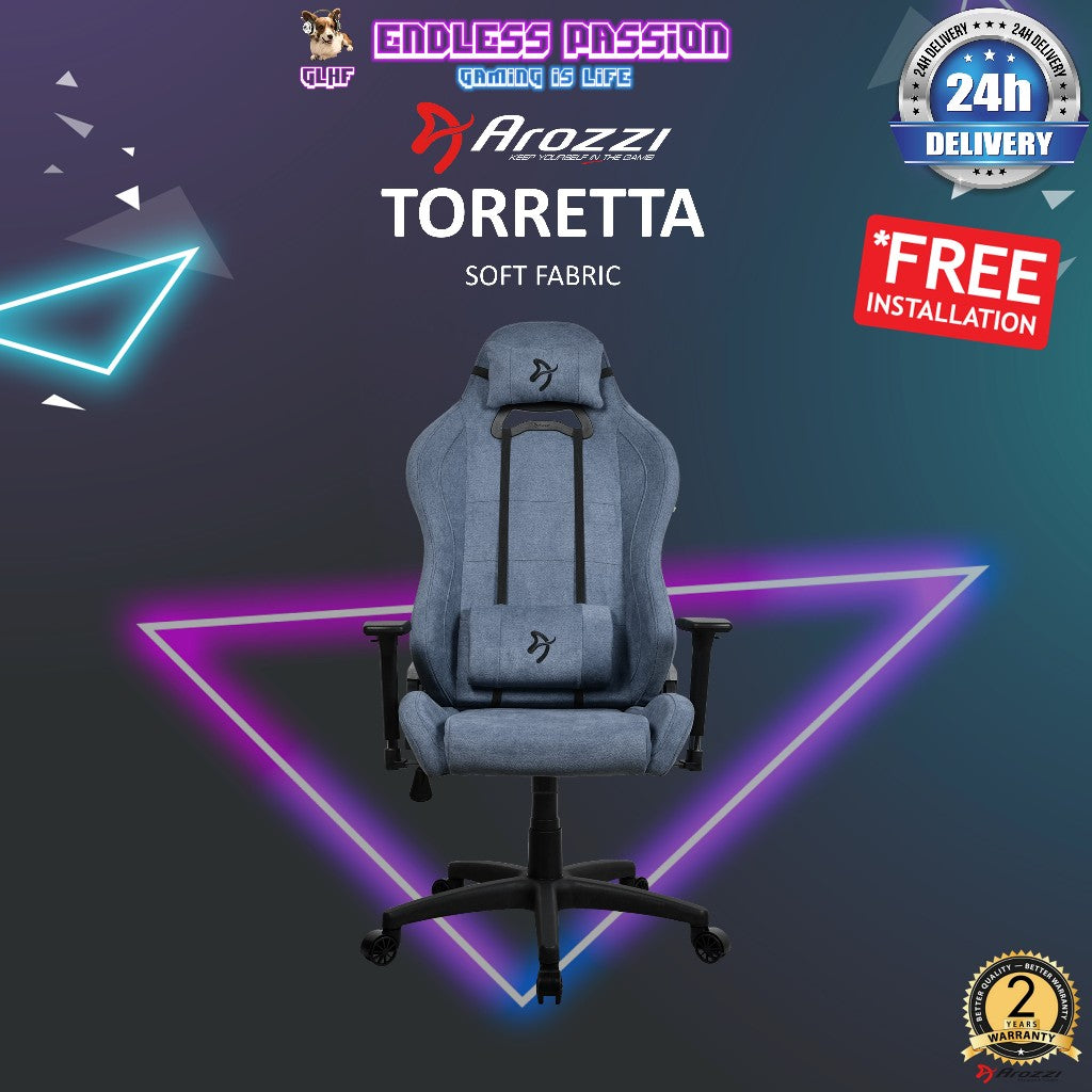 Arozzi Torretta Soft Fabric Gaming Chair