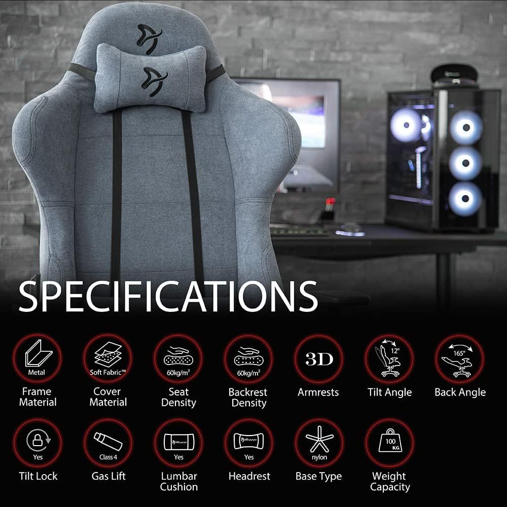 Arozzi Torretta Soft Fabric Gaming Chair