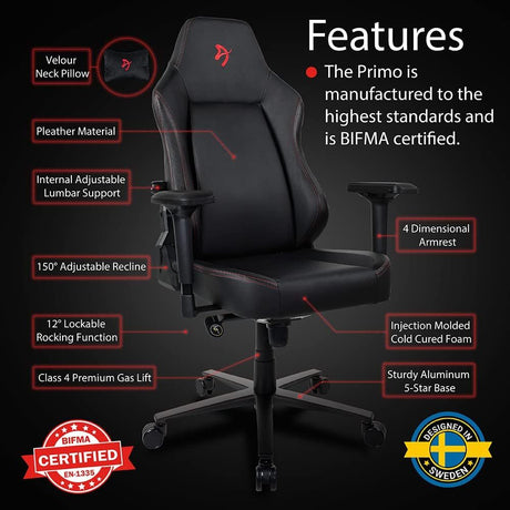 Arozzi Primo PU Leather Gaming Chair
