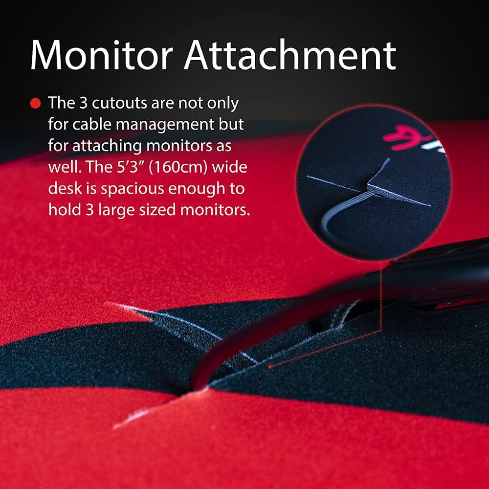 Arozzi Arena Curved Gaming Desk