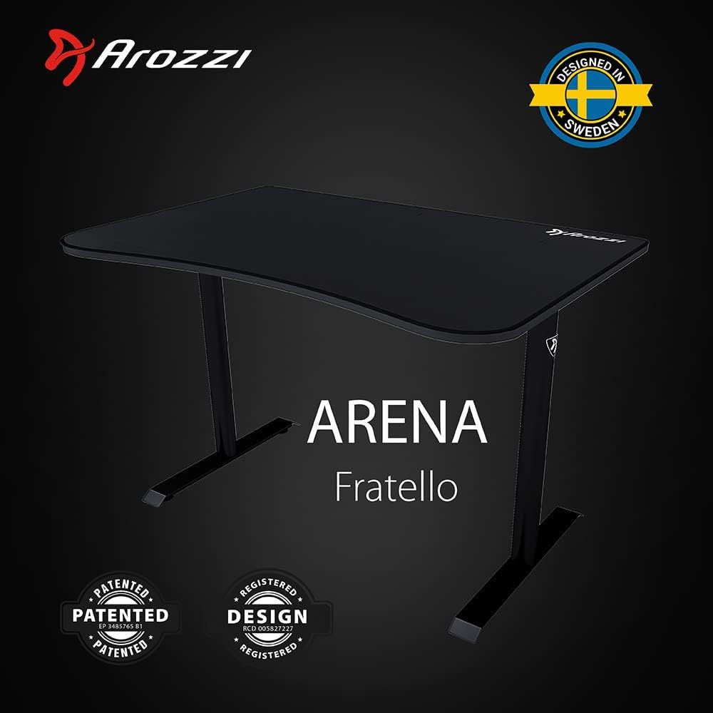 Arozzi Arena Fratello Curved Gaming Desk