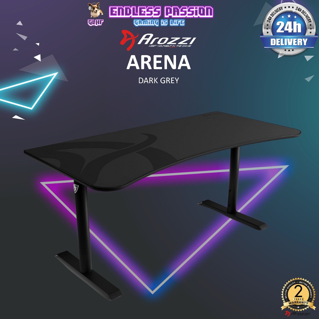Arozzi Arena Curved Gaming Desk