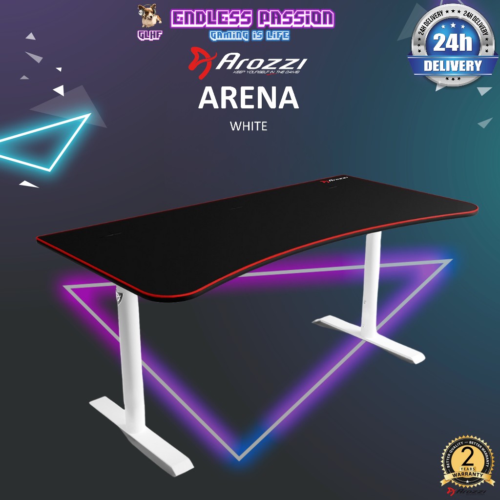 Arozzi Arena Curved Gaming Desk