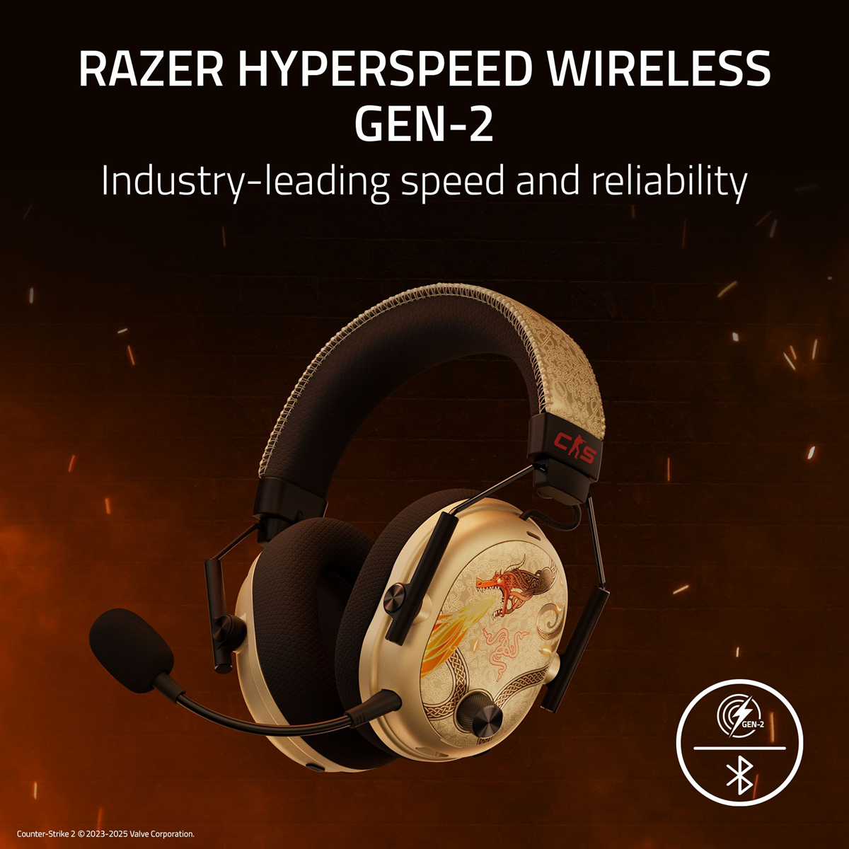 Razer Blackshark V3 Pro - Wireless ANC Esports Headset - Counter-Strike 2 Edition - FRML Packaging
