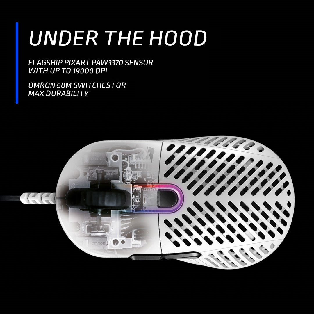 Mountain Makalu 67 Mouse - White