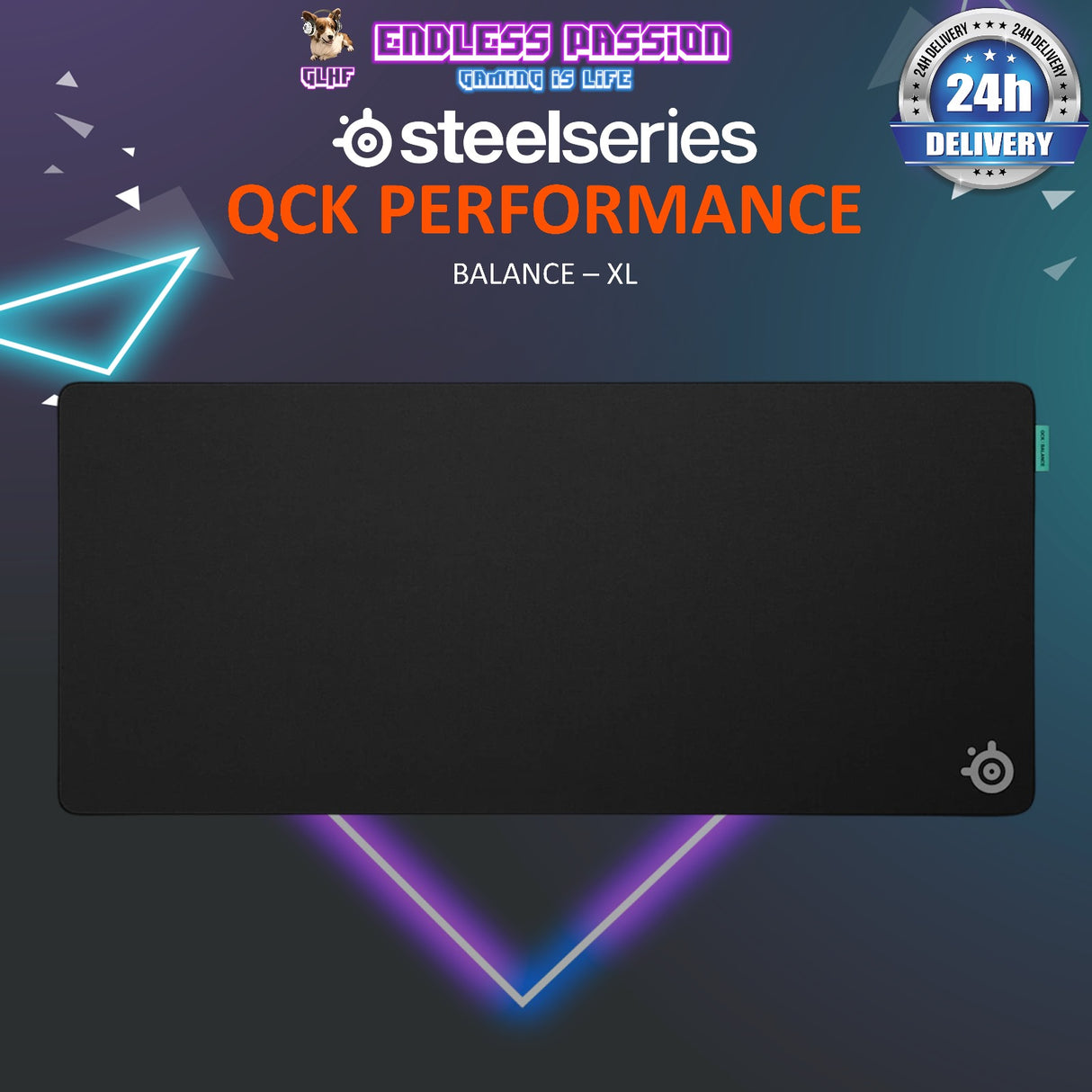 SteelSeries QCK Performance Gaming Mousepad - Available in Large / XL